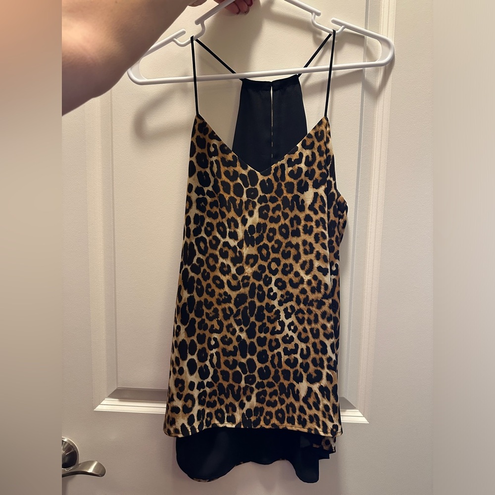 Reversible, leopard print tank
